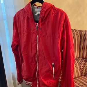H and M men red jacket
